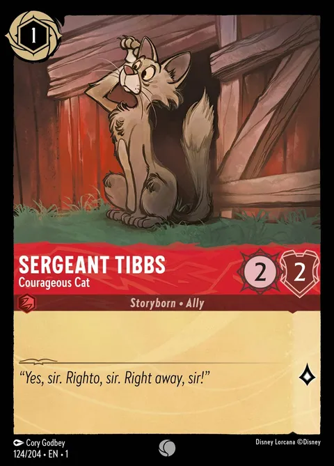 Sergeant Tibbs — Courageous Cat