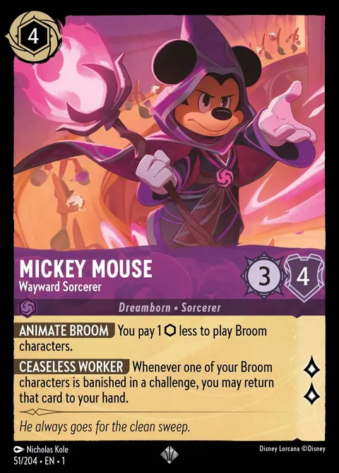 Mickey Mouse — Wayward Sorcerer