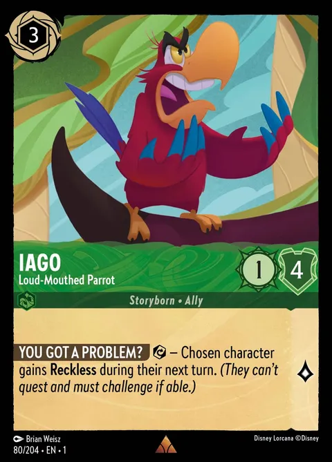 Iago — Loud-Mouthed Parrot