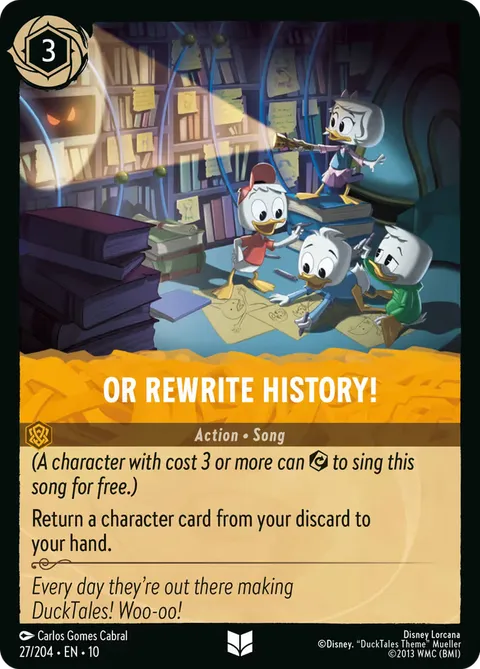 Or Rewrite History!