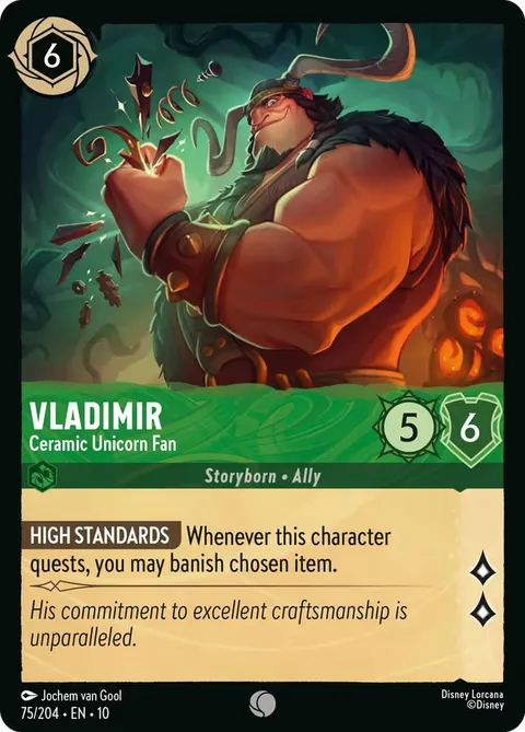 Vladimir — Ceramic Unicorn Fan