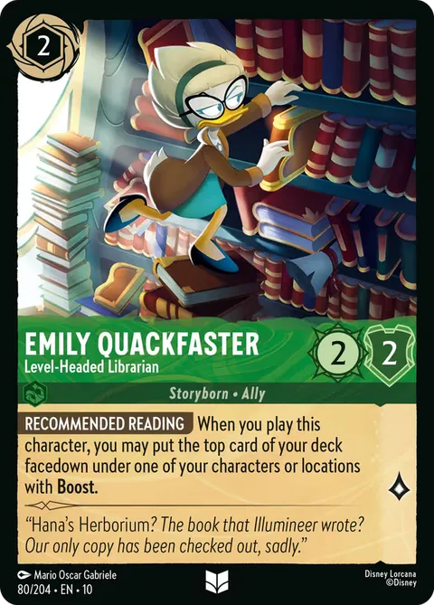 Emily Quackfaster — Level-Headed Librarian