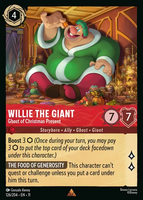 Willie the Giant — Ghost of Christmas Present