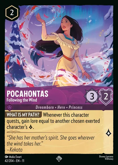 Pocahontas — Following the Wind