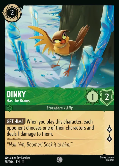 Dinky — Has the Brains