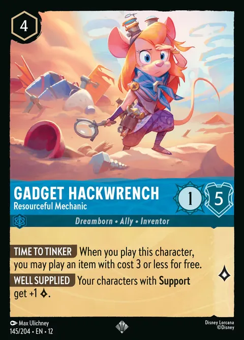 Gadget Hackwrench — Resourceful Mechanic