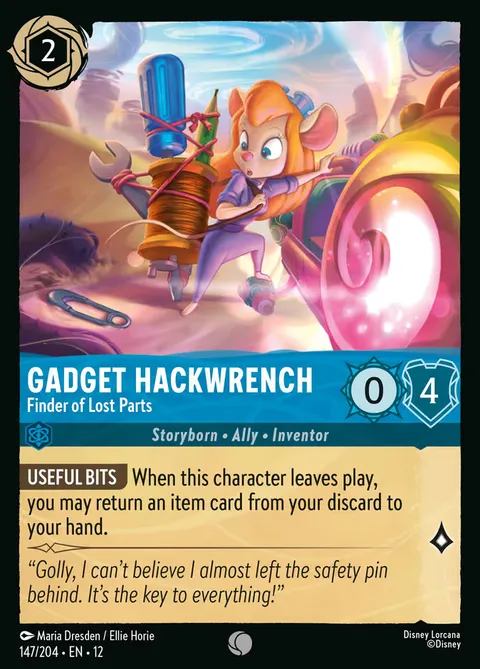 Gadget Hackwrench — Finder of Lost Parts