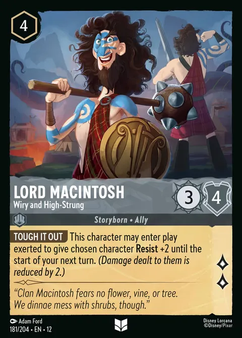 Lord Macintosh — Wiry and High-Strung