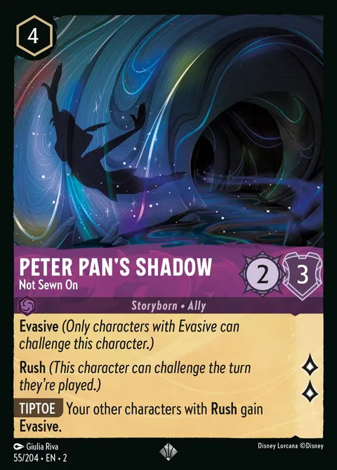 Peter Pan's Shadow — Not Sewn On