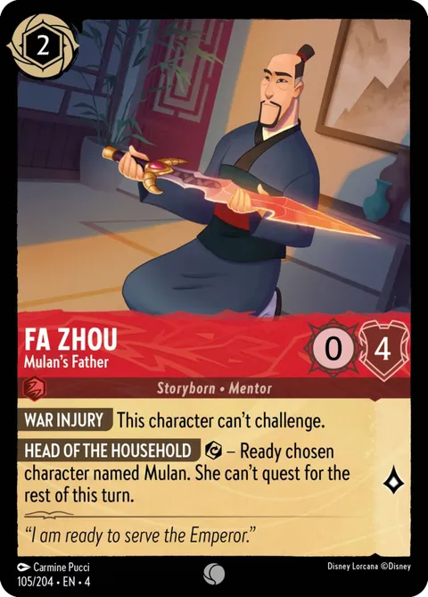 Fa Zhou — Mulan's Father