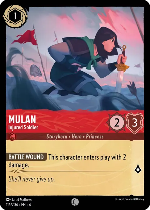 Mulan — Injured Soldier