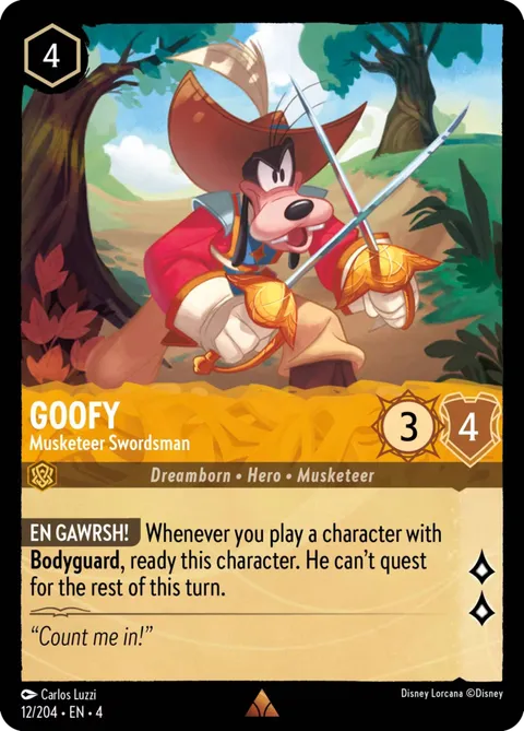 Goofy — Musketeer Swordsman