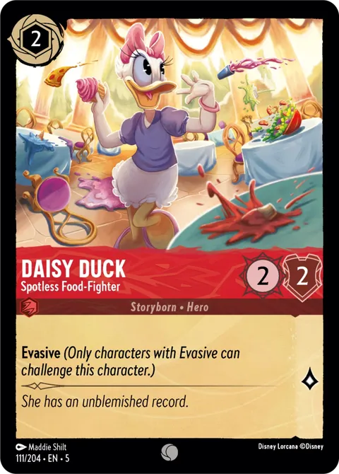Daisy Duck — Spotless Food-Fighter