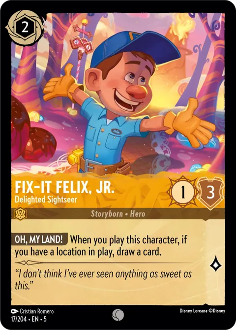 Fix-It Felix, Jr. — Delighted Sightseer