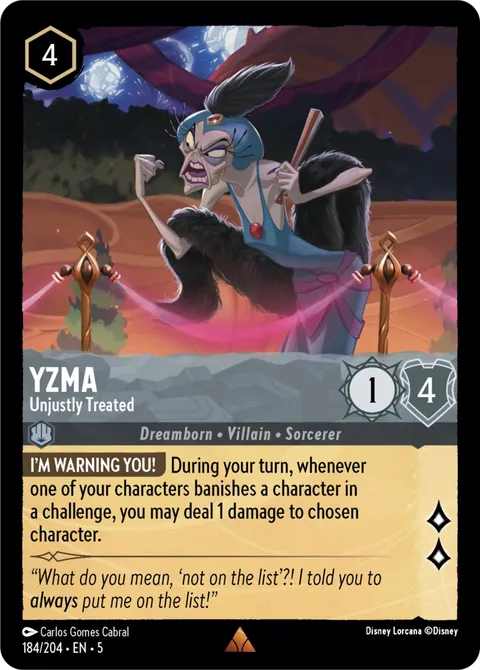 Yzma — Unjustly Treated