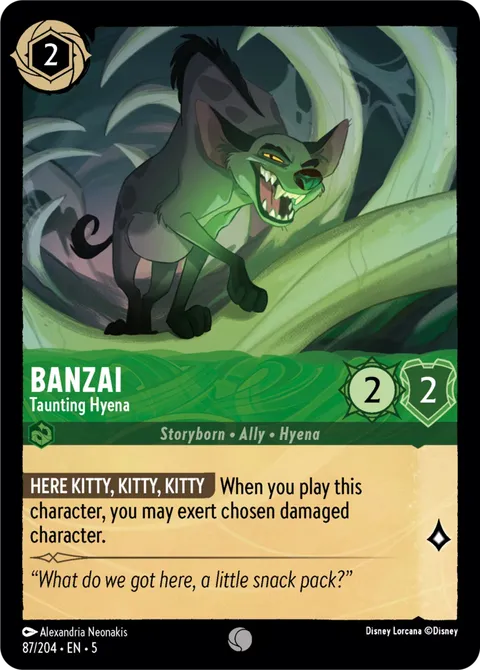 Banzai — Taunting Hyena