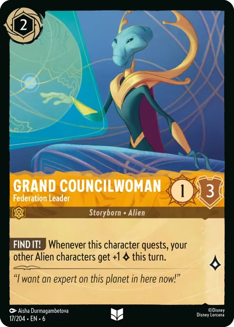 Grand Councilwoman — Federation Leader
