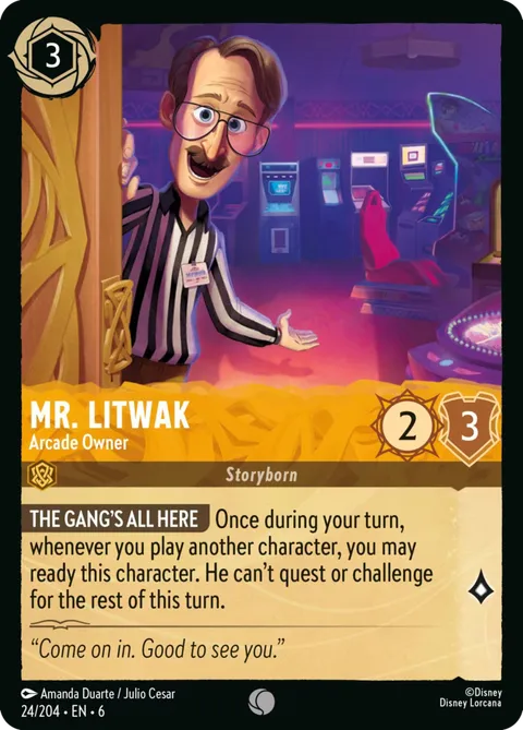 Mr. Litwak — Arcade Owner