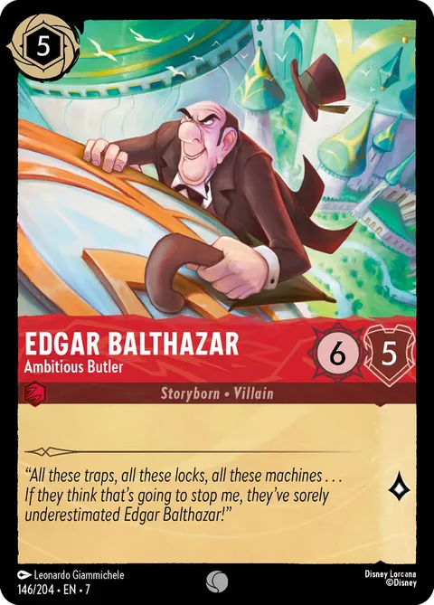 Edgar Balthazar — Ambitious Butler