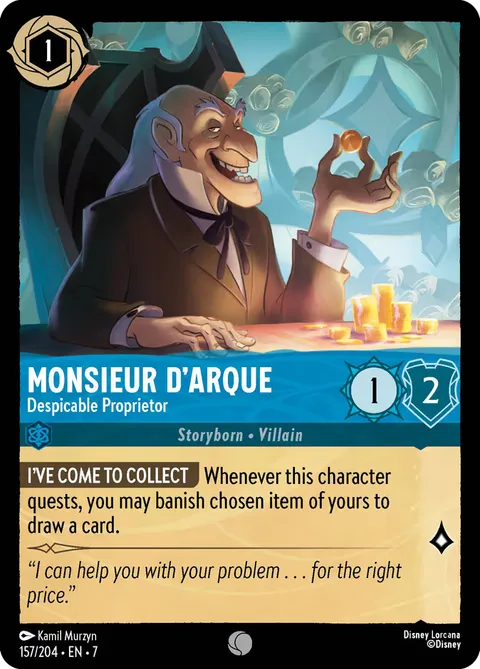 Monsieur D'Arque — Despicable Proprietor