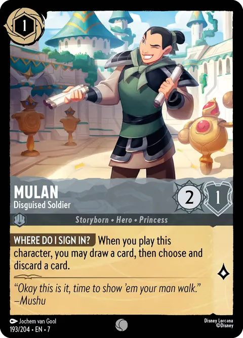 Mulan — Disguised Soldier