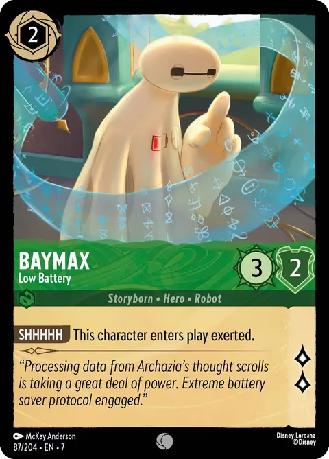 Baymax — Low Battery