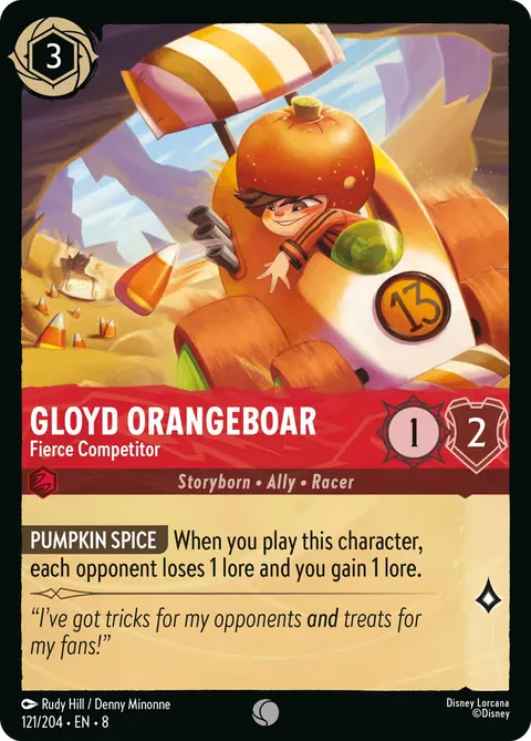 Gloyd Orangeboar — Fierce Competitor
