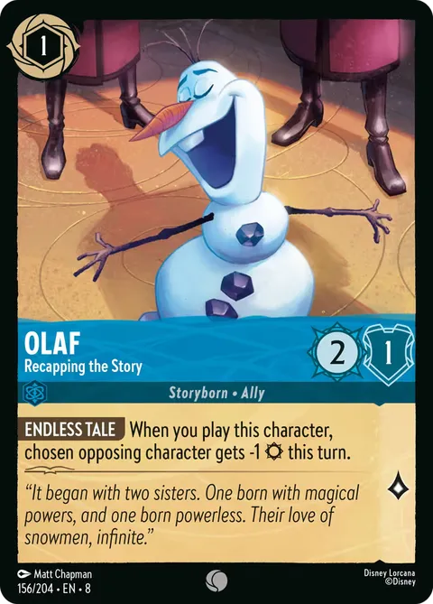 Olaf — Recapping the Story
