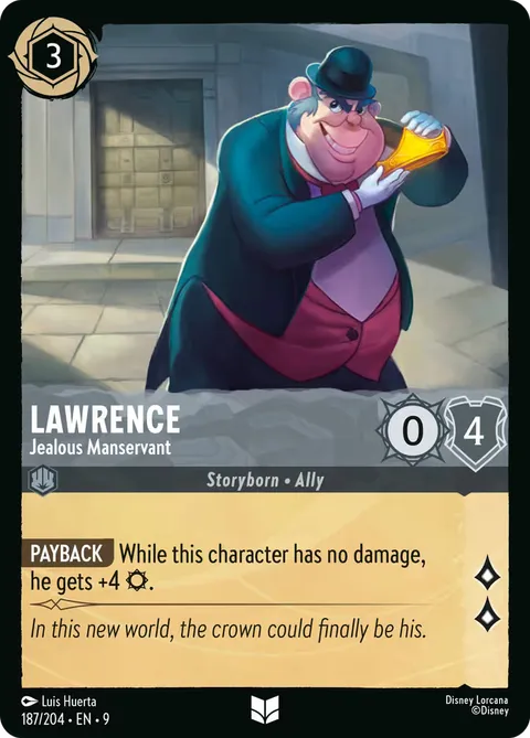 Lawrence — Jealous Manservant
