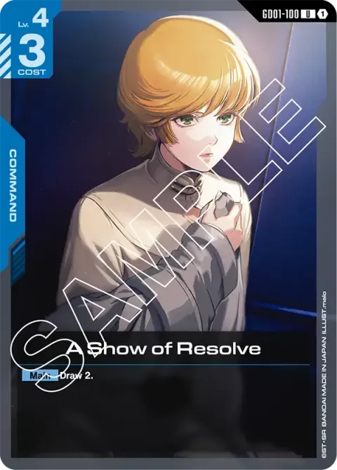 A Show of Resolve
