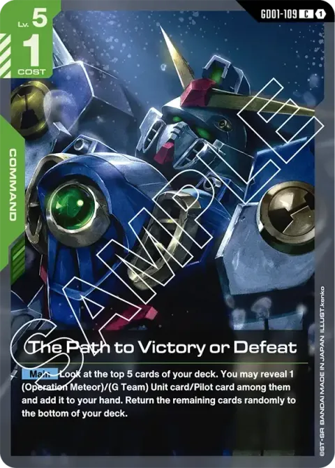 The Path to Victory or Defeat