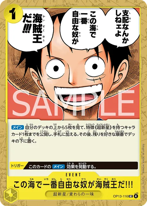 この海で一番自由な奴が海賊王だ!!!