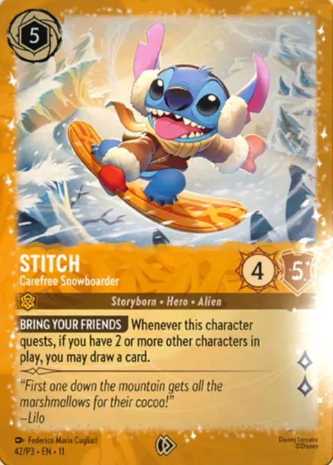 Stitch — Carefree Snowboarder