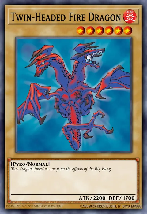 Twin-Headed Fire Dragon